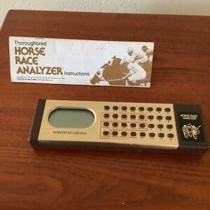 1983 Vintage Horserace Handicapping Computer